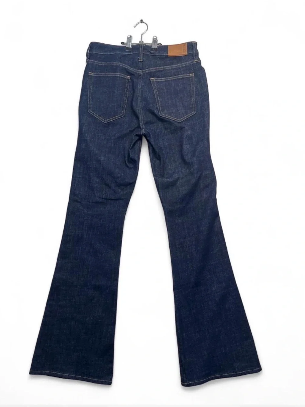 J. Crew Dark Blue High-Rise Flare Jeans
